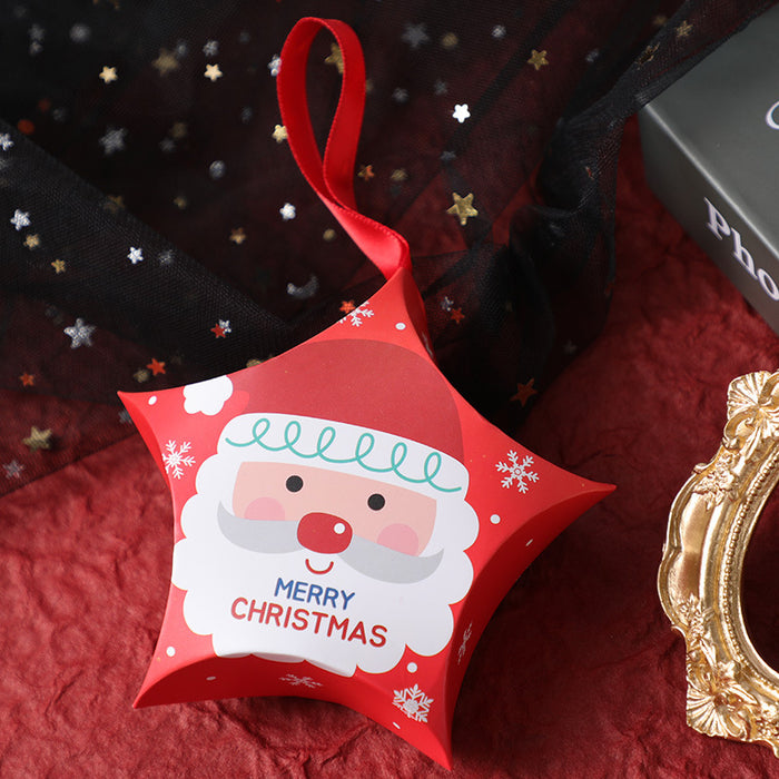 Wholesale Jewelry Wrapping Paper Christmas Gift Box Stars Candy Gift Box 10pcs JDC-JP-SenS001