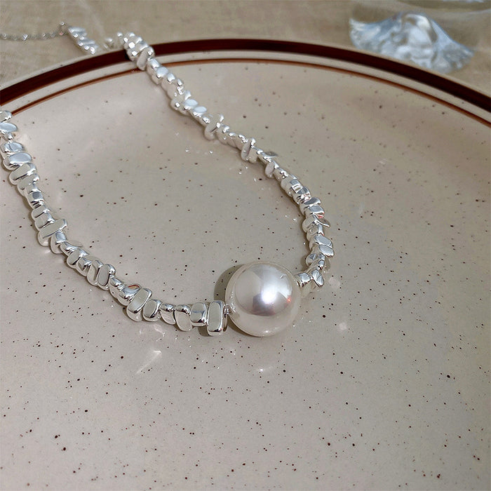Wholesale Necklace Alloy Moonlight Opal Clavicle Chain MOQ≥2 JDC-ES-Fengm081