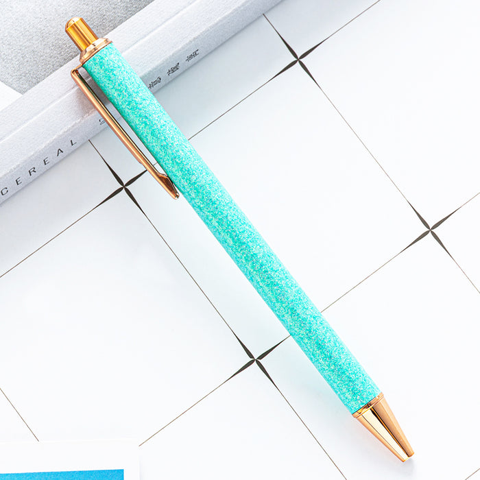 Wholesale Ballpoint Pen Metallic Glitter Press Action Pen JDC-BP-JingL001