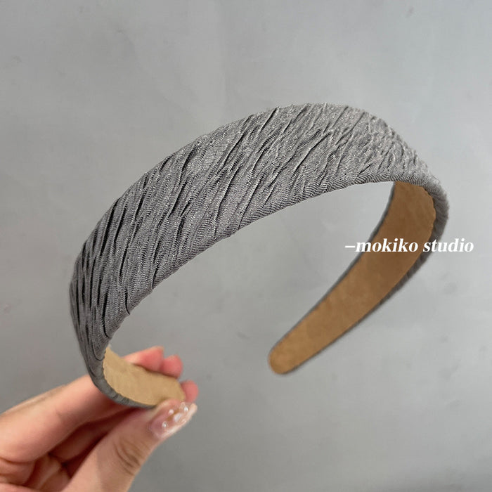 Wholesale Headband Fabric Pleated Vintage JDC-HD-Lyuan005