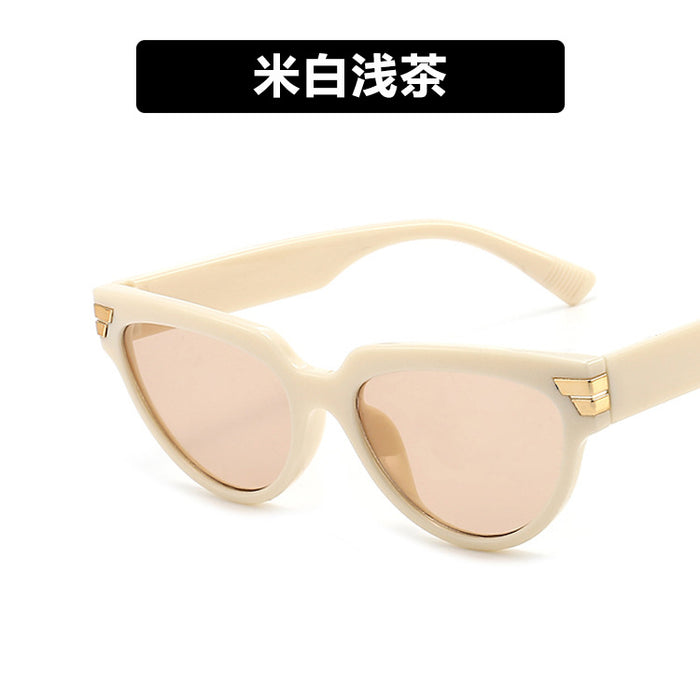 Wholesale triangle cat eye sunglasses rice nails JDC-SG-KD177