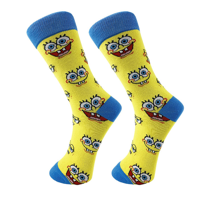 Wholesale Socks Cotton Cartoon Alphabet Medium Tube Socks (M) JDC-SK-YiYan021