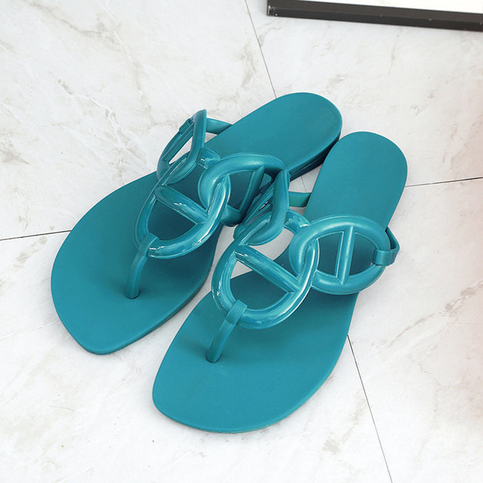 Wholesale flip flops flat bottom casual sandals slippers JDC-SD-ZuJ002