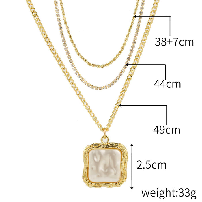 El collar de colgante de perlas barroco al por mayor, todas las mujeres coinciden con JDC-ne-Many005