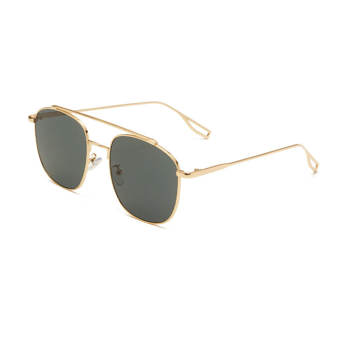 Wholesale Sunglasses AC Metal Ocean Sheet Brown MOQ≥2 JDC-SG-MengJ009