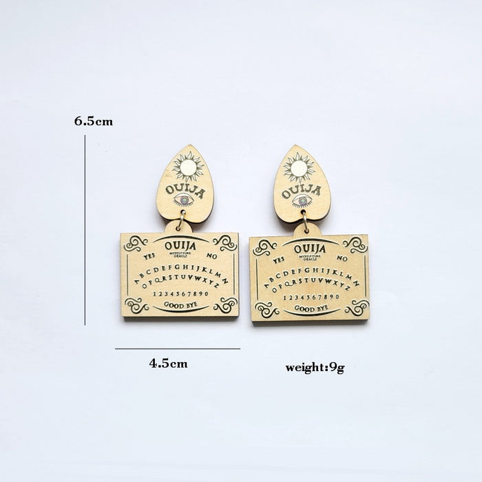 Wholesale Earrings Wooden Colorful Balloons House JDC-ES-Xuep084