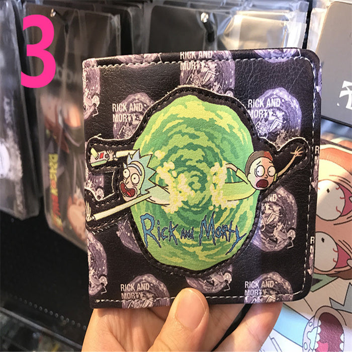 Wholesale Wallet PU Anime Modi Graffiti Color Card Holder (M) JDC-WT-HaoJun002