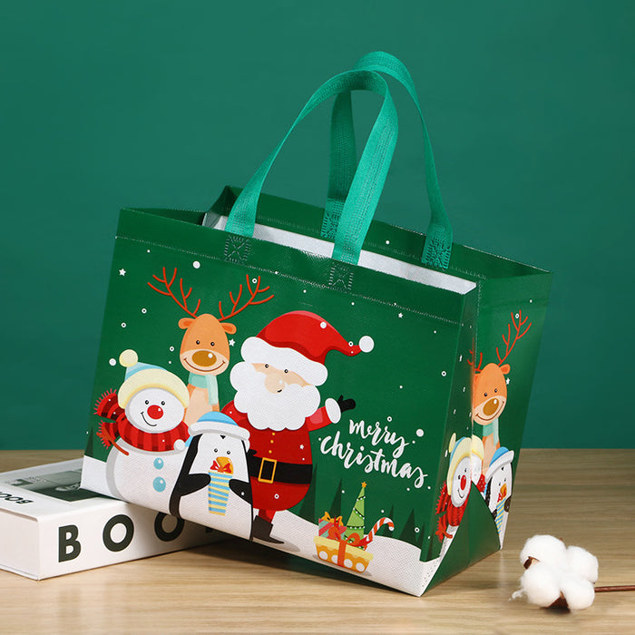 Bolsa de regalo al por mayor pp Cartoon de Navidad Santa Claus Snow Man Bag Eco Bag al Random Moq≥4 JDC-GB-Daiye001