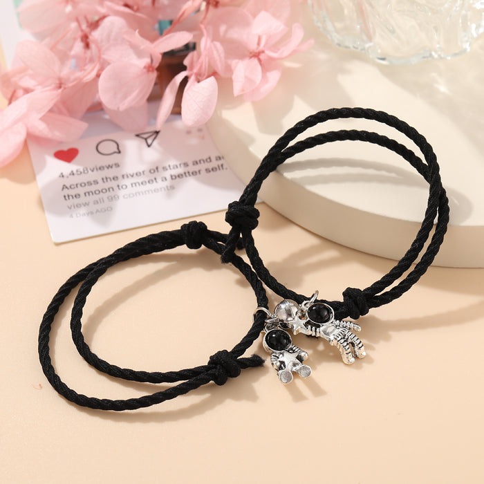 Jewelry WholesaleWholesale Astronaut Magnet Phase Attraction Adjustable Hair Rope Hand Rope JDC-BT-F060 Bracelet 韩之尚 %variant_option1% %variant_option2% %variant_option3%  Factory Price JoyasDeChina Joyas De China