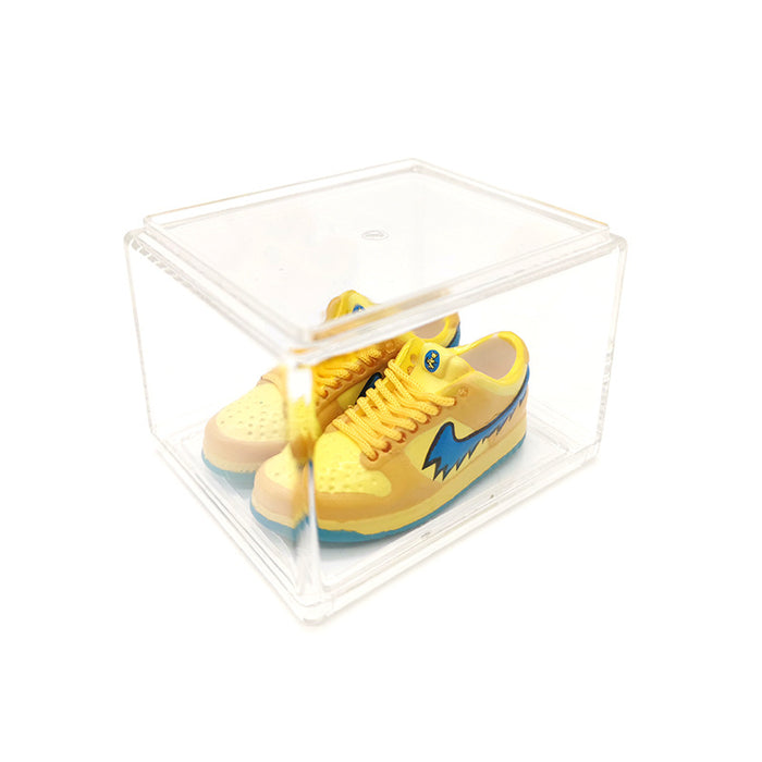 Wholesale Enamel Sneakers Plastic Transparent Box Keychains Ornaments JDC-KC-TuoH007