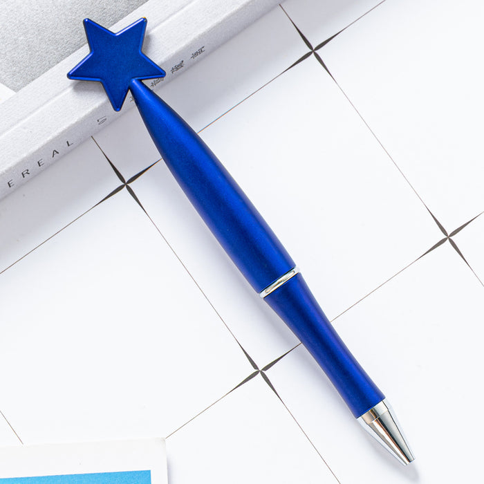 Wholesale Ballpoint Pen Plastic Star Shaped Twist Pen MOQ≥2 JDC-BP-Huah090