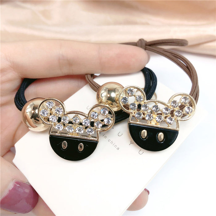 Jewelry WholesaleWholesale Sweet Simple Hair Rope Solid Color Metal Acrylic Rubber Band （M) JDC-HS-Jiax026 Hair Scrunchies 佳芯 %variant_option1% %variant_option2% %variant_option3%  Factory Price JoyasDeChina Joyas De China