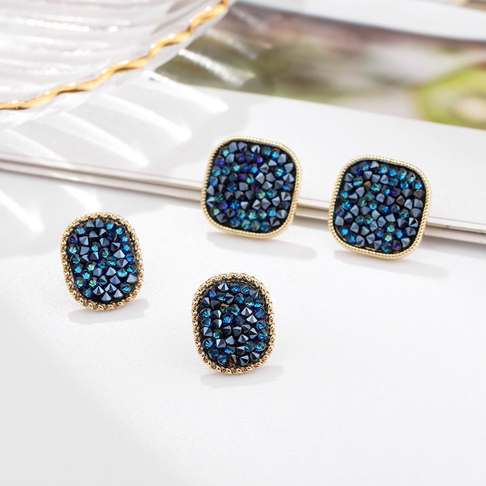 Wholesale Alloy Full Diamond Earrings MOQ≥2 JDC-ES-ganl033