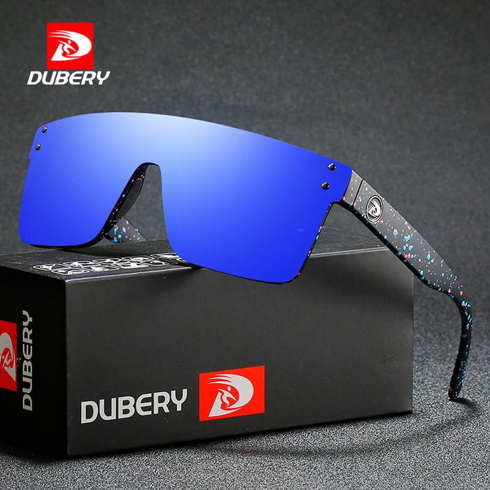 Wholesale One Piece Large Frame Sunglasses Polarized Sports Cycling Glasses without box JDC-SG-TieP012