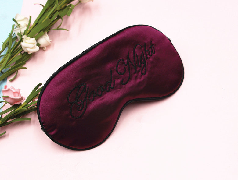 Wholesale Simulated Silk Polyester Cotton Eye Masks MOQ≥3 JDC-EM-AYM001