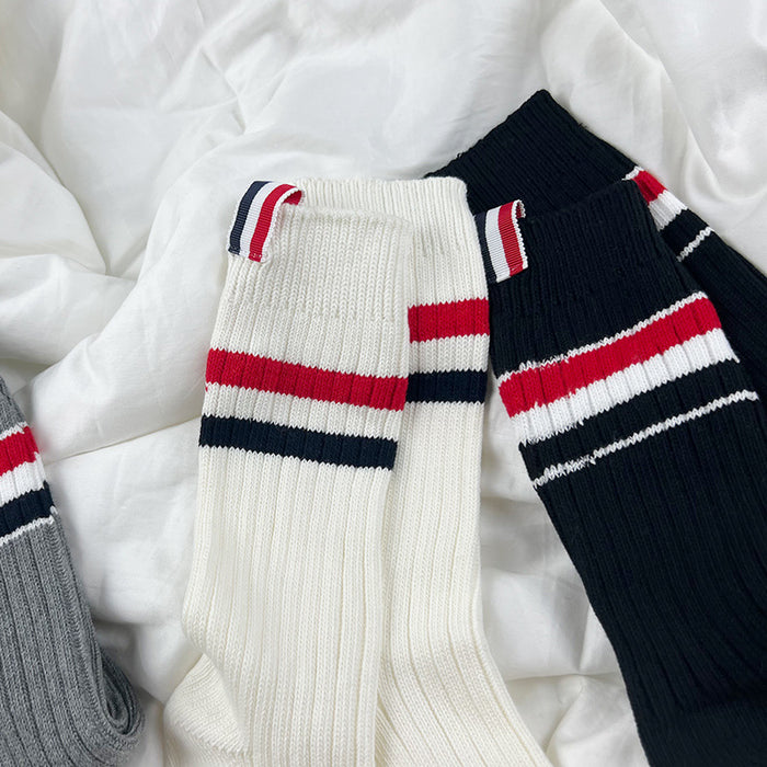 Wholesale Socks Cotton Labels Thick Needle Thick Thread Stockings MOQ≥3 (F) JDC-SK-HaiTao002