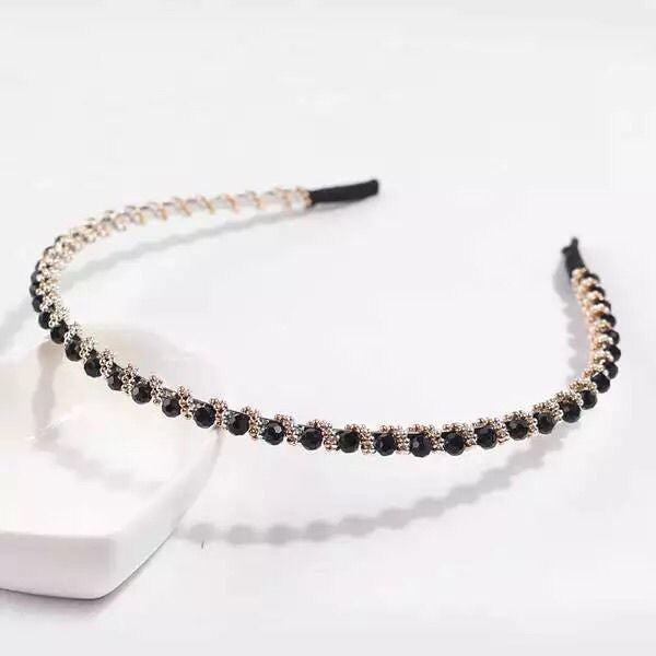 Wholesale Hand Winding Crystal Headband Wearing Bead Rhinestones JDC-HD-JunK002