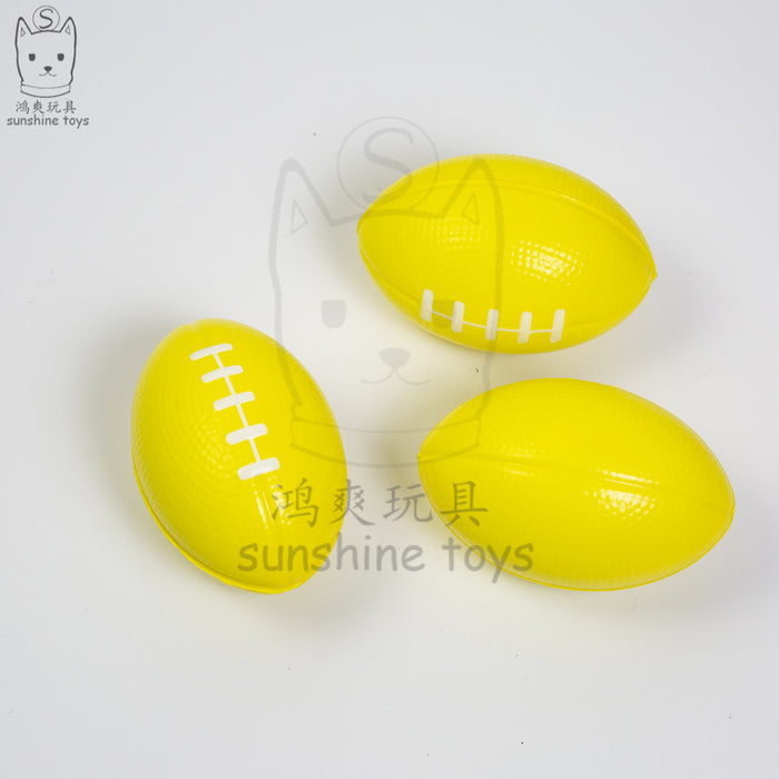 Wholesale Children's Decompression Toys PU Polyurethane Rugby JDC-FT-HongSh001