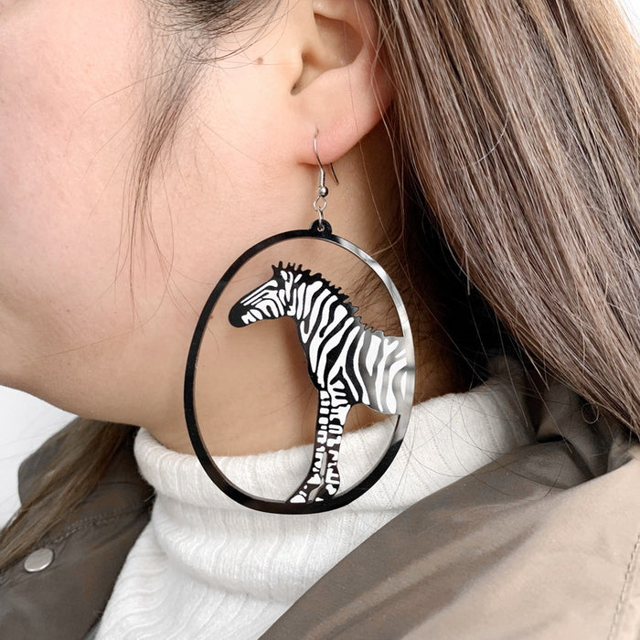 Wholesale Earrings Acrylic Irregular Shape Character Animals JDC-ES-Xuep057
