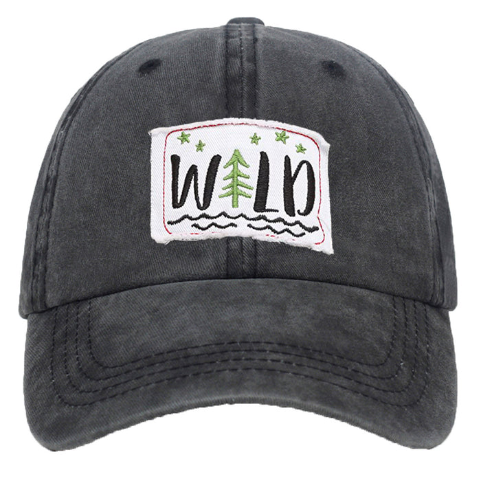 Wholesale Washed Cotton Patch Letter Embroidered Baseball Cap MOQ≥2 JDC-FT-QiuXi003