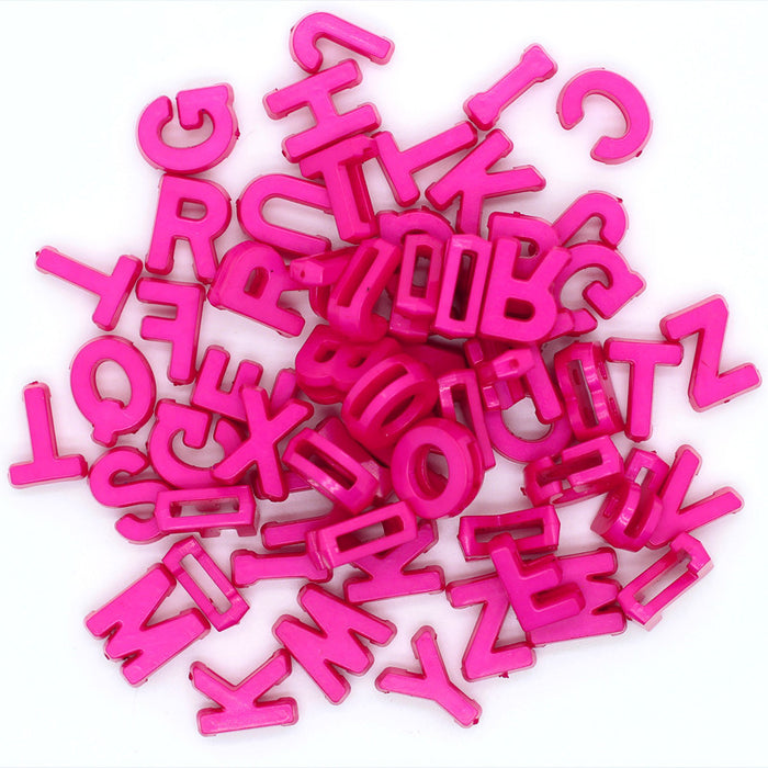 Wholesale Pendant DIY Colorful Letters Beaded Acrylic Bracelet Jewelry MOQ≥2 JDC-PT-BiLai003