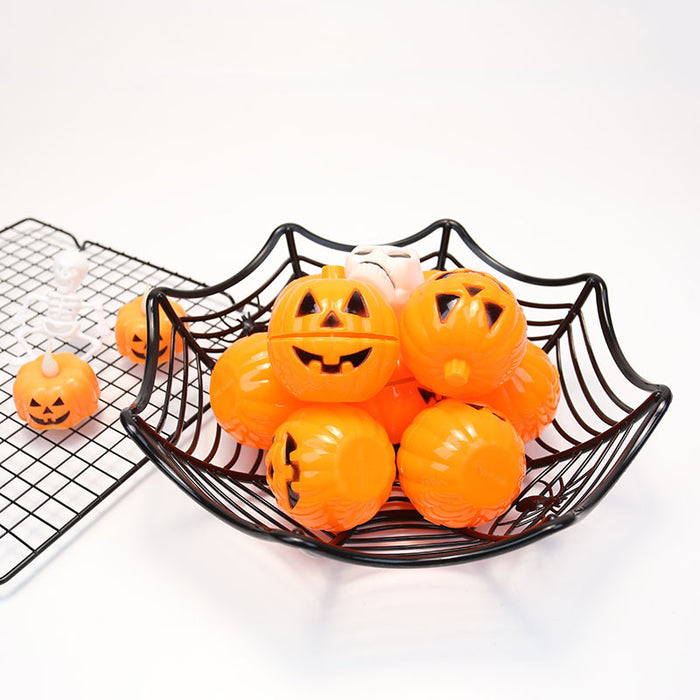 Wholesale Ornament Halloween Plastic Spider Candy Basket Candy Basket MOQ≥3 JDC-DCN-Zilin002