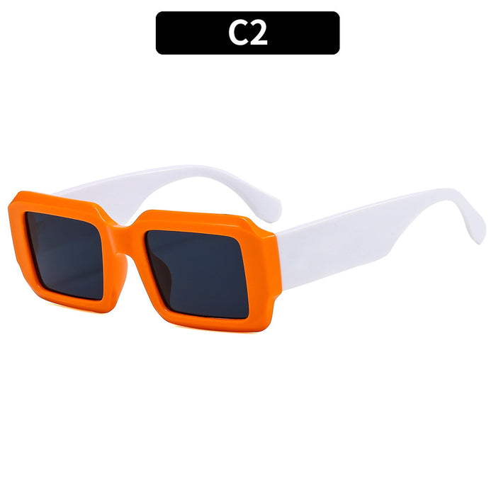 Gafas de sol al por mayor Bloque de color cuadrado Cyberpunk Moq≥2 JDC-SG-XIA034