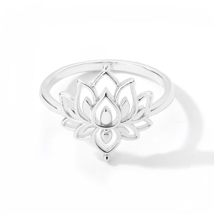 Personalidad de anillo al por mayor Lotus Lotus Brass JDC-RS-MJ006