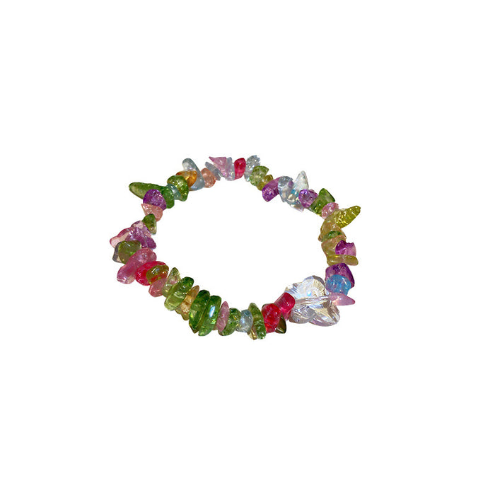 Wholesale Personality Irregular Color Stone Butterfly Bracelet JDC-BT-BY036