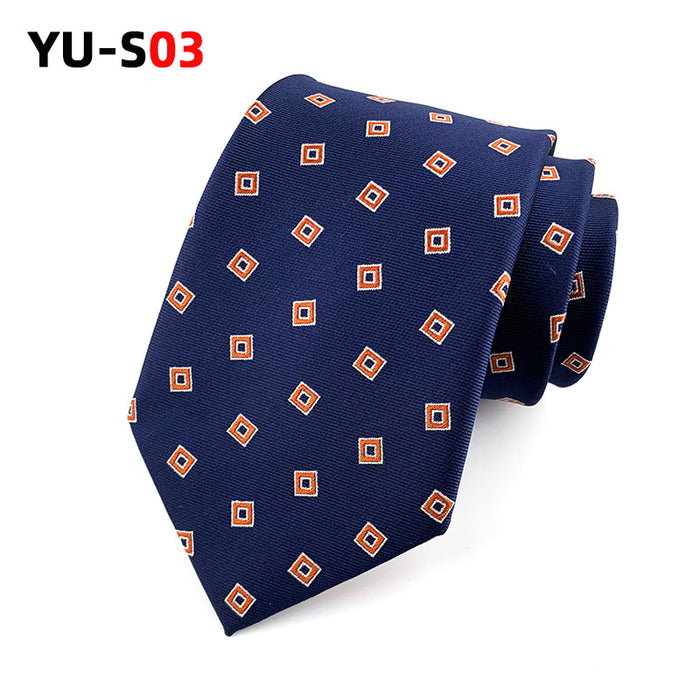 Wholesale retro style gentleman tie men small flower suit tie JDC-TIE-YonF004