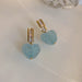 Jewelry WholesaleWholesale silver needle blue series diamond pearl flower earrings JDC-ES-Fengm058 Earrings 丰美 %variant_option1% %variant_option2% %variant_option3%  Factory Price JoyasDeChina Joyas De China