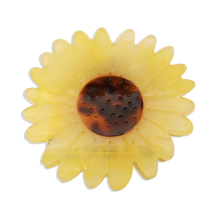 Wholesale Hair Clips Resin Daisy Sunflower JDC-HC-YuL007