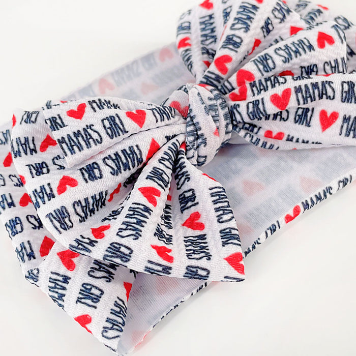 Wholesale DIY Fabric Baby Printed Bow Bandana sweatband JDC-HD-ML032