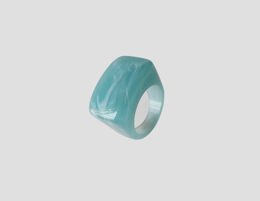 Wholesale Rings Acrylic Rubber Block Multicolor Mixed Color MOQ≥2 JDC-RS-ZXF001