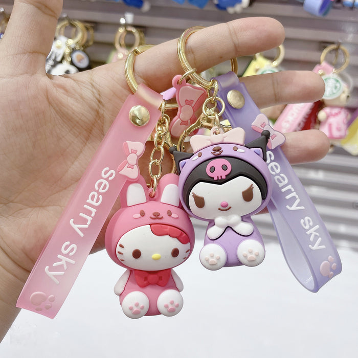 Wholesale Cartoon Soft Rubber Alloy Cute Keychain (M) MOQ≥2 JDC-KC-JuShu001