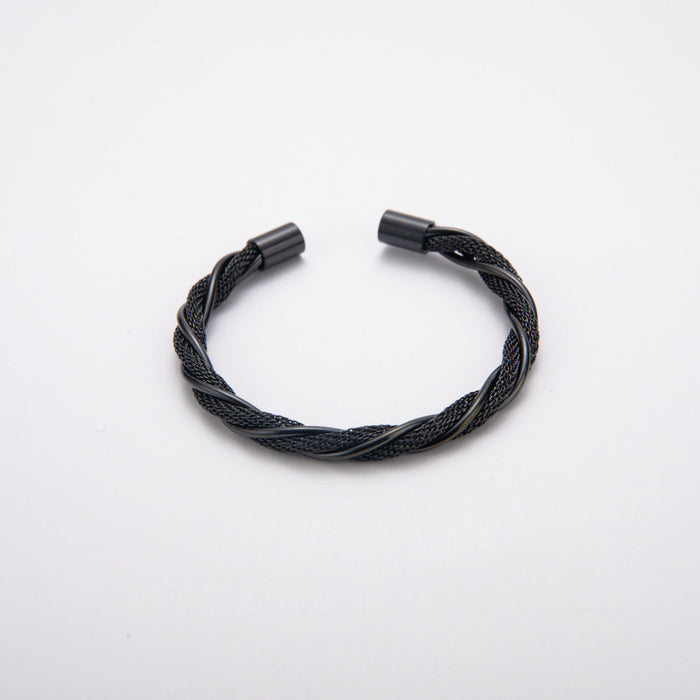 Wholesale Titanium Steel Braid Bracelet JDC-BT-Huangb003