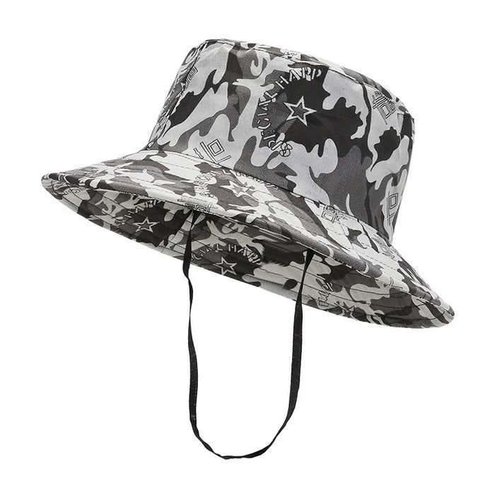 Camuflaje de sombrero de verano al por mayor Camuflaje Gran espía para el sol, escalador de escalada al aire libre JDC-FH-Dingb004