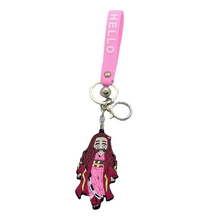 Wholesale Cartoon Keychain Cute Nezuko Cute PVC (M) MOQ≥10 JDC-KC-JuShu014