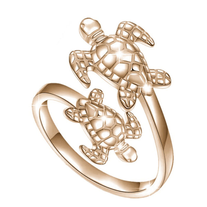 Wholesale alloy turtles can adjust the general rings of men and women MOQ≥2 JDC-RS-Haojie001
