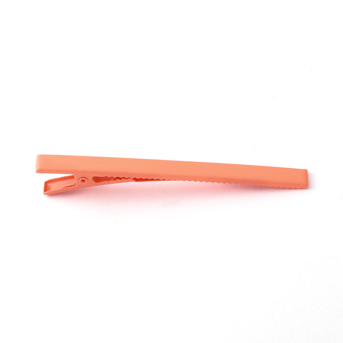 Wholesale Hair Clips Metal Fluorescent Color Rubber Paint JDC-HC-KenJ008