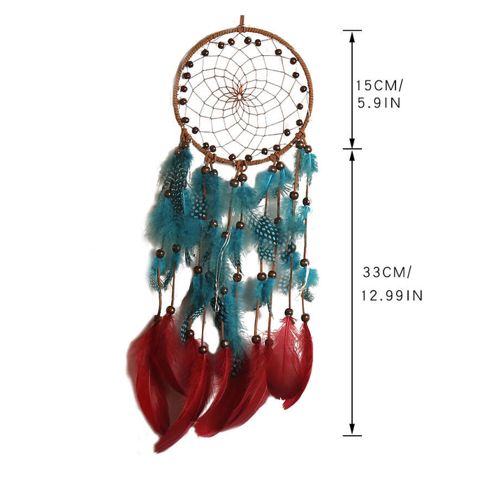 Wholesale Dream Catcher Feather Polka Dot Beads MOQ≥2 JDC-DC-BNG009