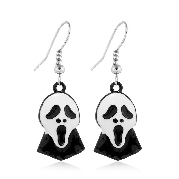 Wholesale Earrings Alloy Halloween Skull Earrings MOQ≥2 JDC-ES-Zuol009