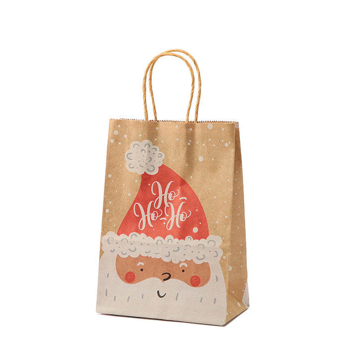 Wholesale Gift Bag Kraft Paper Christmas Gift Bag MOQ≥12 JDC-GB-Ganrui018