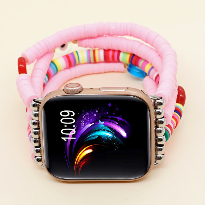 Wholesale For Apple Watch Boho Beads Soft Ceramic Strap JDC-WH-BDBD001