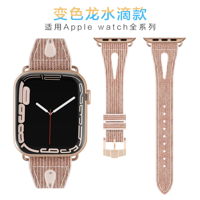 Strap de reloj al por mayor Apple Apple IWatch7 Strap Camaleón Strap de silicona JDC-WD-Lingy001
