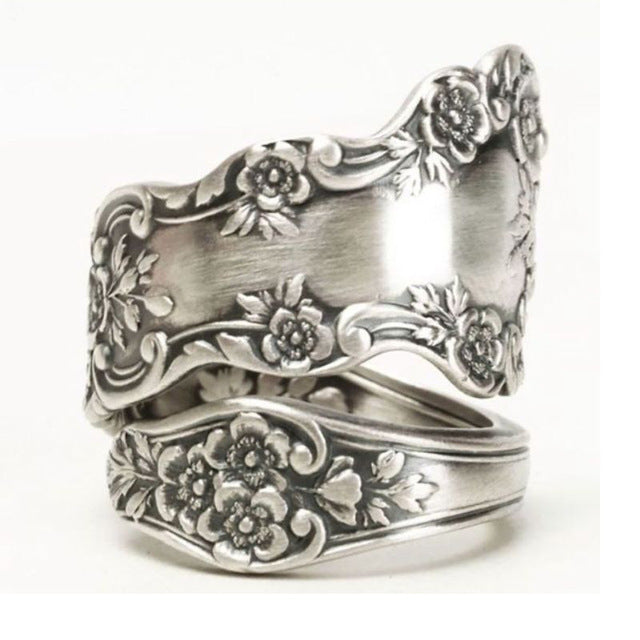 Anillos de flores de metal al por mayor MOQ≥2 JDC-RS-Juny002