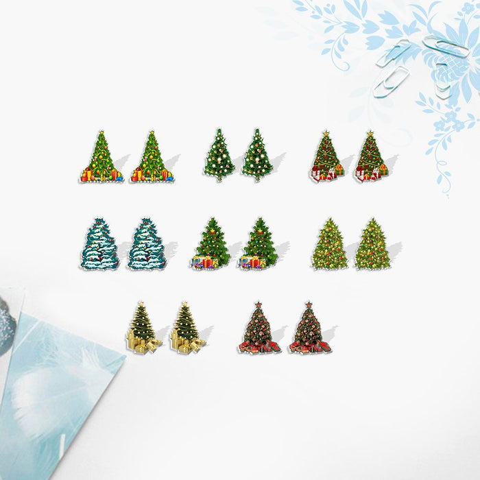 Wholesale Earrings Plastic/Resin Christmas MOQ≥2 JDC-ES-xiangl019