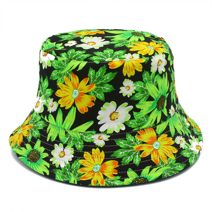 Hat de cubo al por mayor Flower Cotton JDC-FH-RHENG008