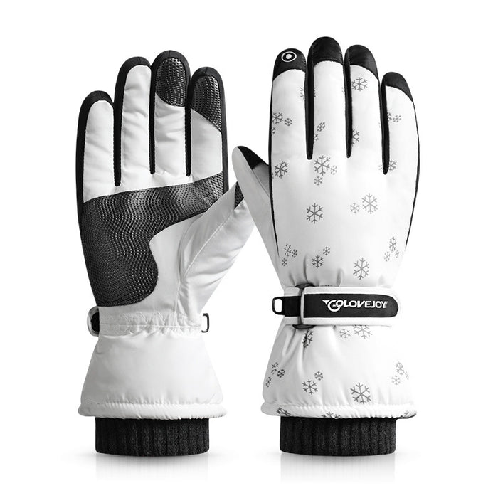 Guantes al por mayor de guantes acrílicos Palma impermeable sin deslizamiento Pantalla táctil Monta de esquí MOQ≥2 JDC-GS-SHENGD002