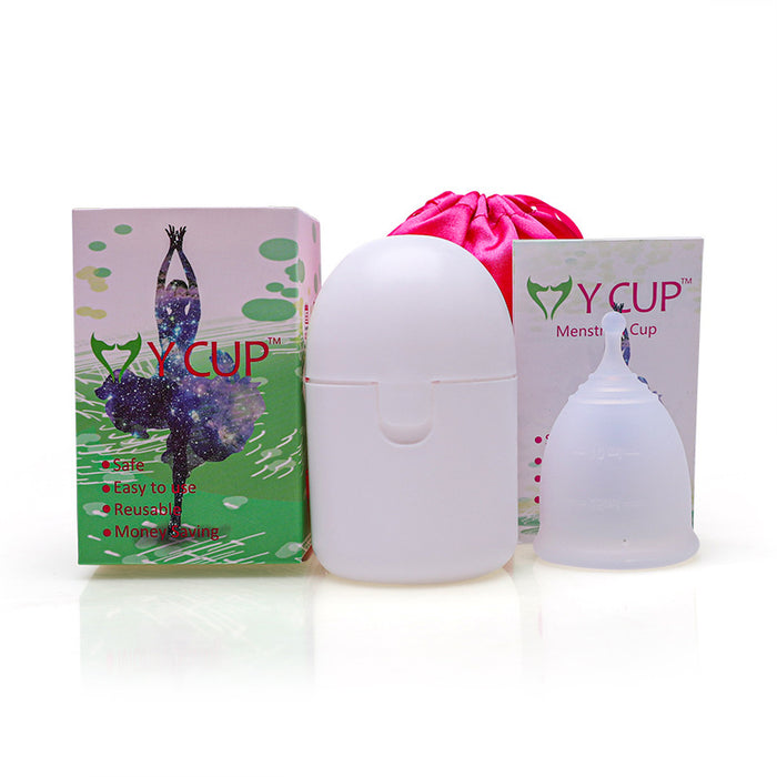 Wholesale Silicone Menstrual Cup Women's Menstrual Care Supplies Set MOQ≥2 JDC-MC-SenC002